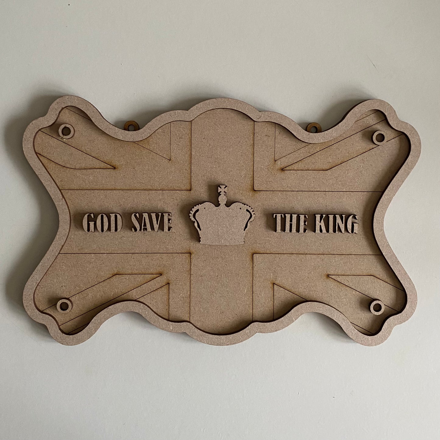 26cm God Save The King Sign