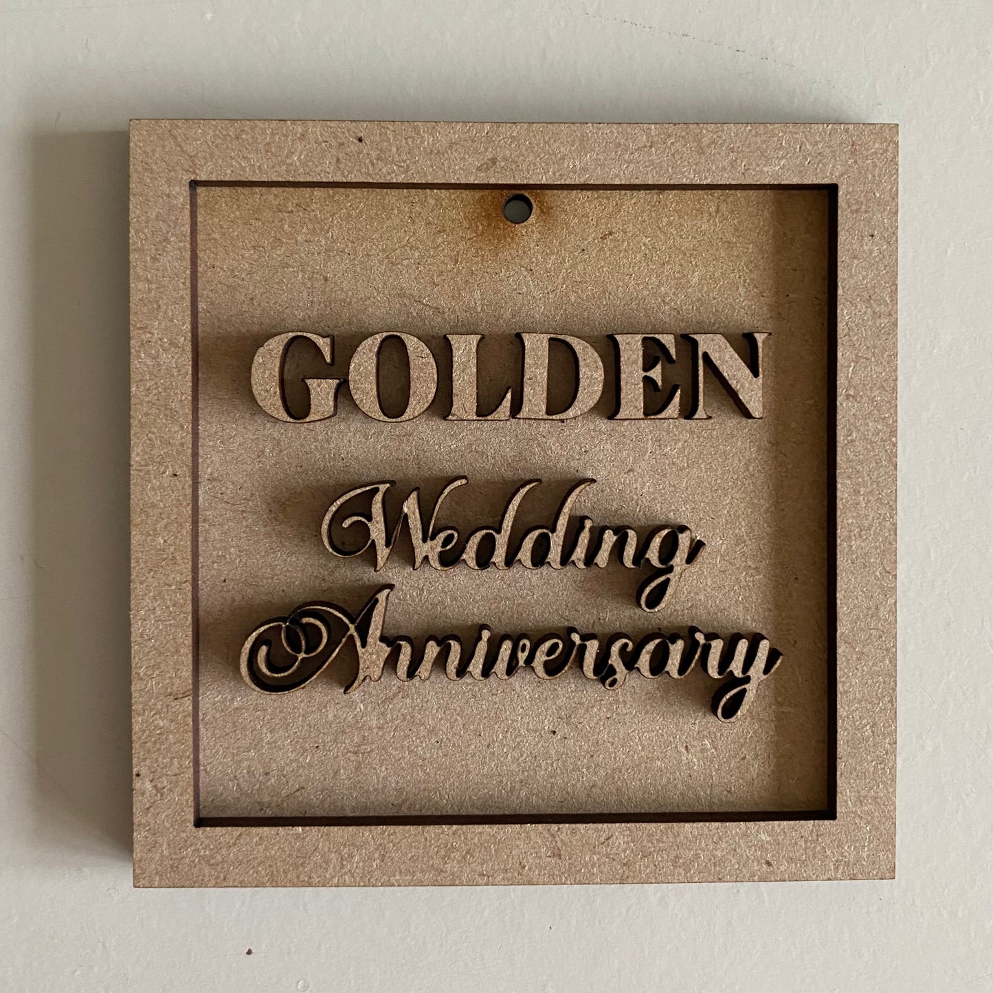 Golden Wedding Anniversary Mini Frame