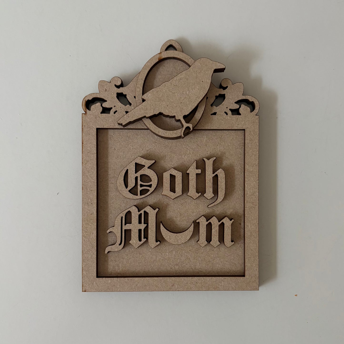 13cm Goth Mum Raven Mini Frame