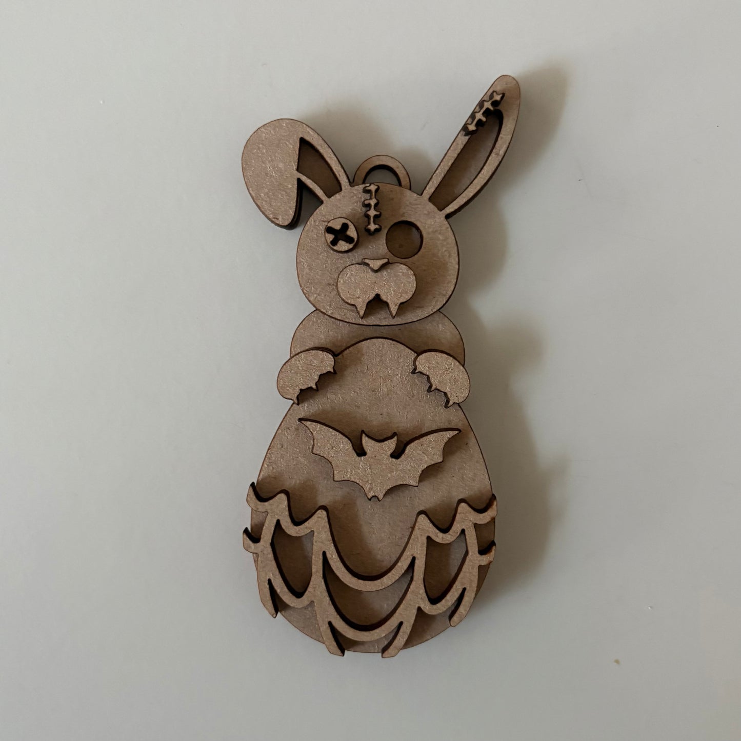 11.5cm Gothic Bunny & Easter Egg Decoration