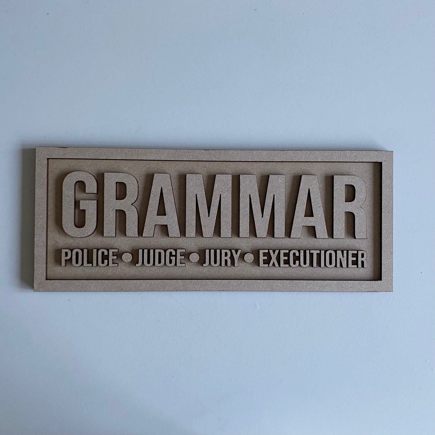 30cm Grammar Sign