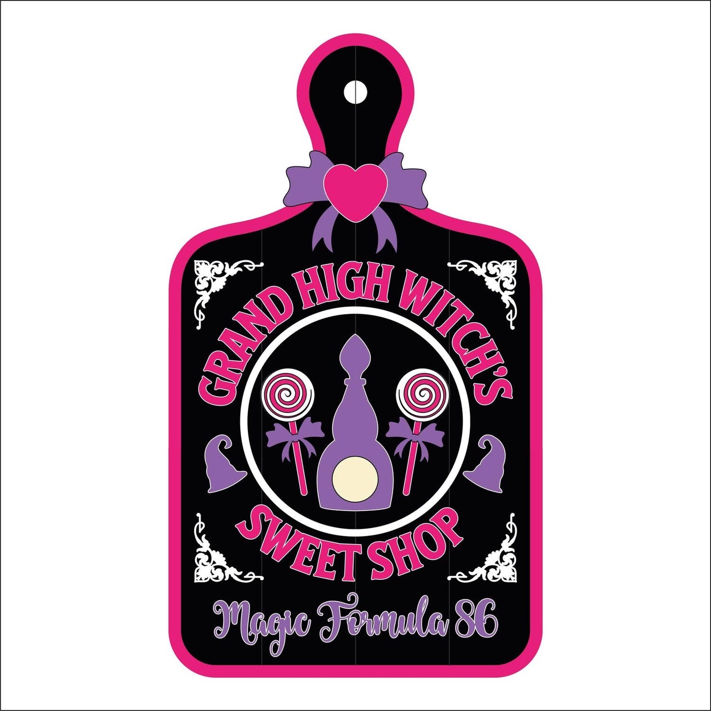 30cm Grand High Witch's Sweet Shop Chopping Board
