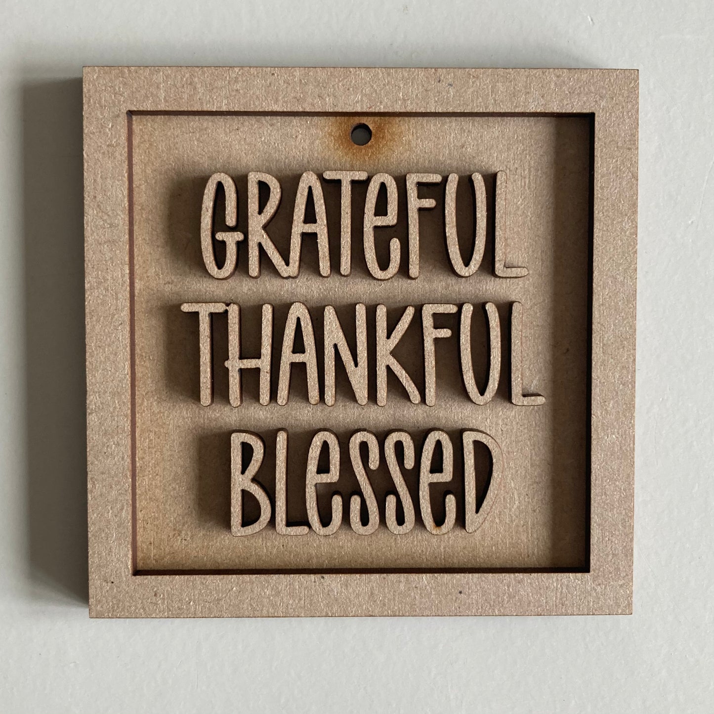 9cm Grateful Thankful Blessed Mini Frame