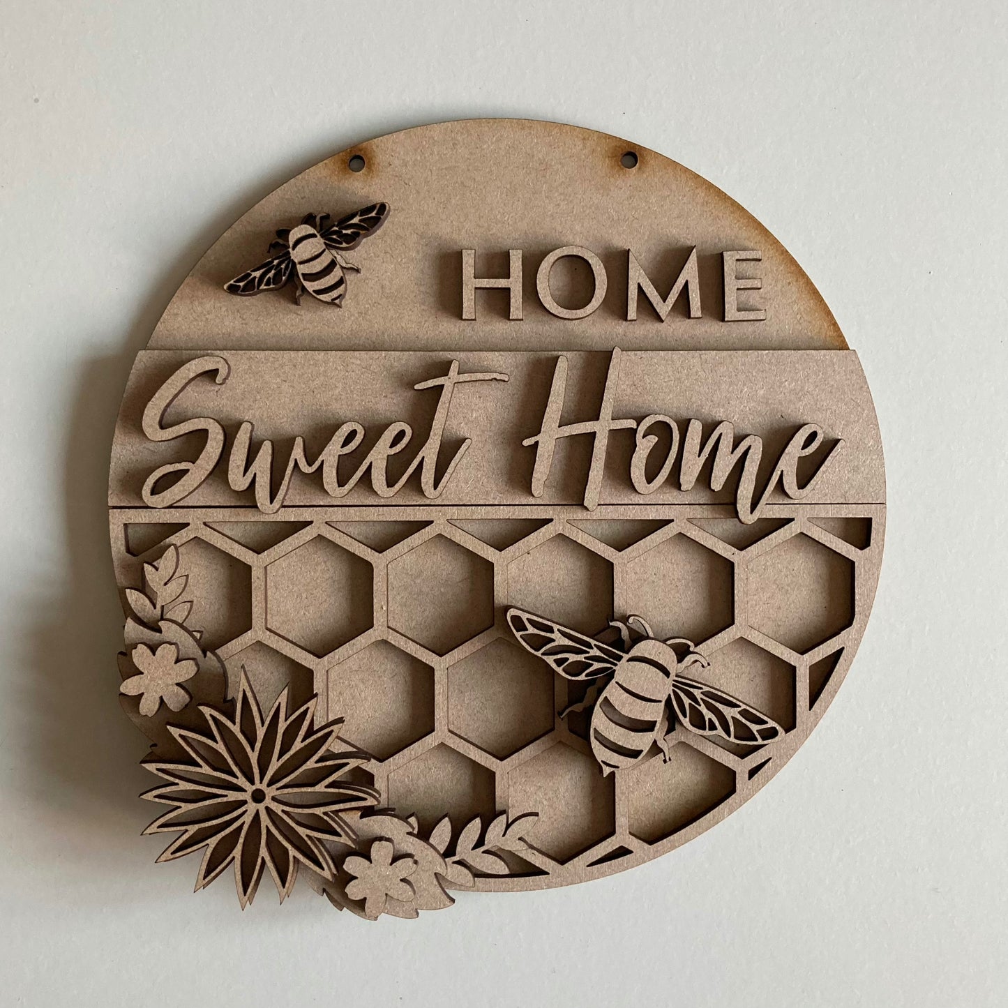 20cm Home Sweet Bees Sign
