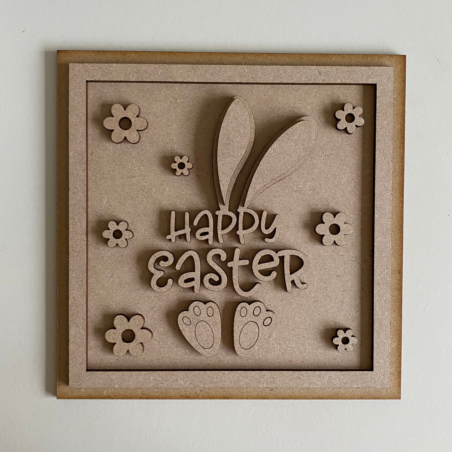 19cm Happy Easter Bunny Ears Sign
