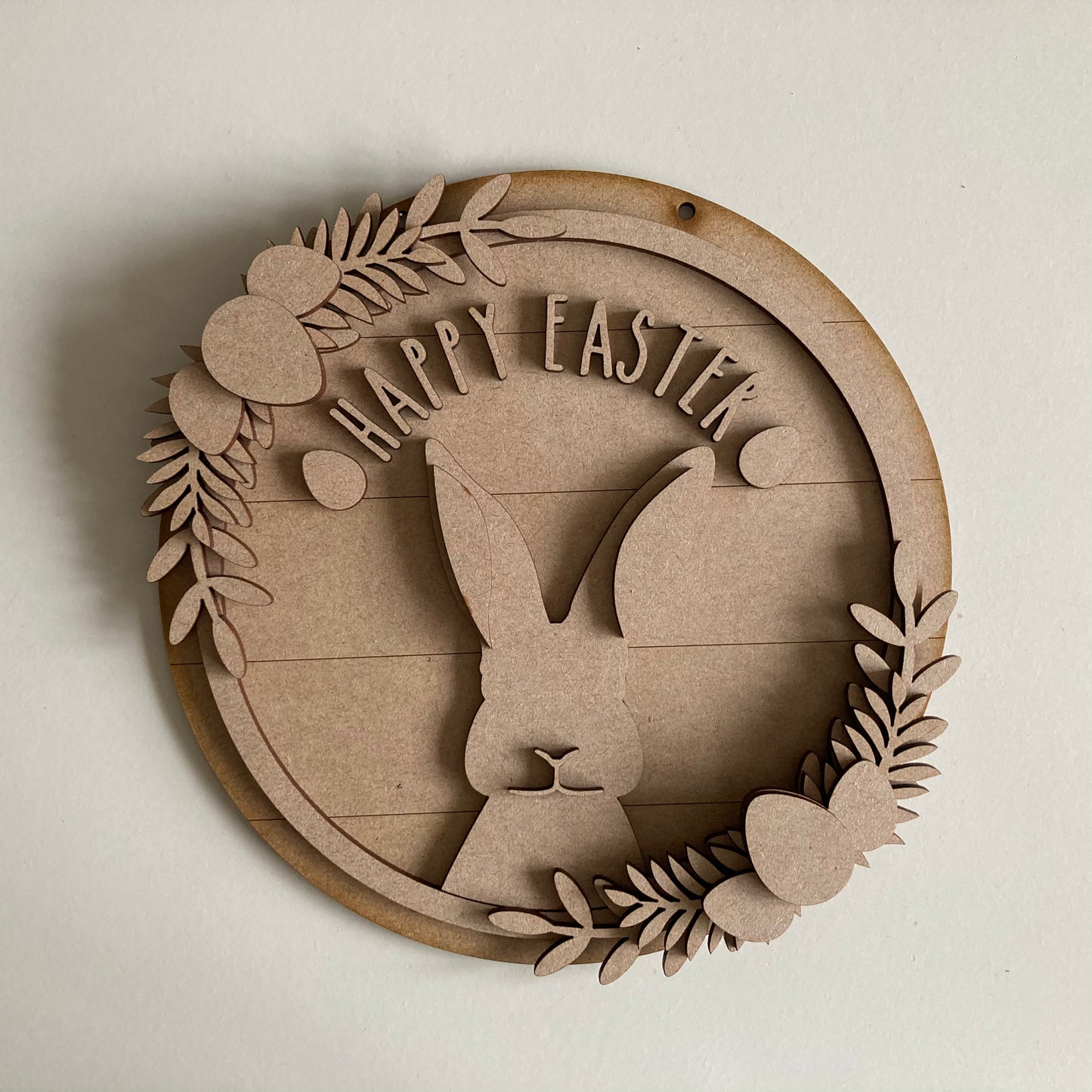 30cm Happy Easter Bunny Wreath Sign