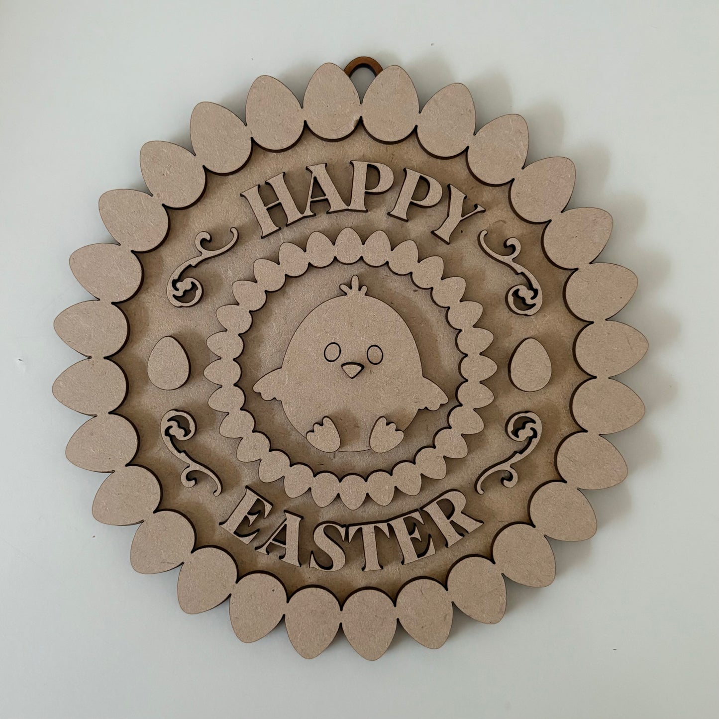 20cm Happy Easter Egg Border - Chick Sign