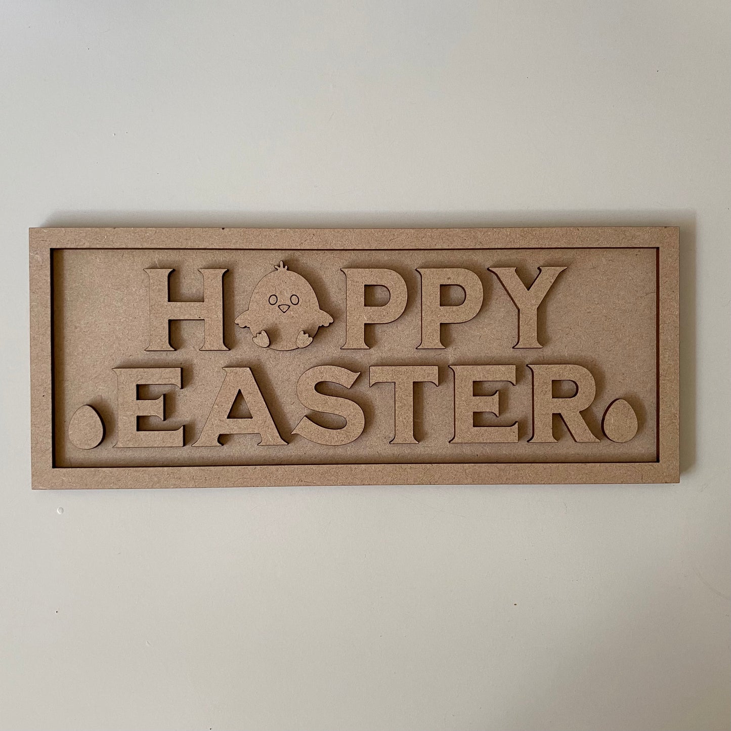 30cm Happy Easter Chick Sign