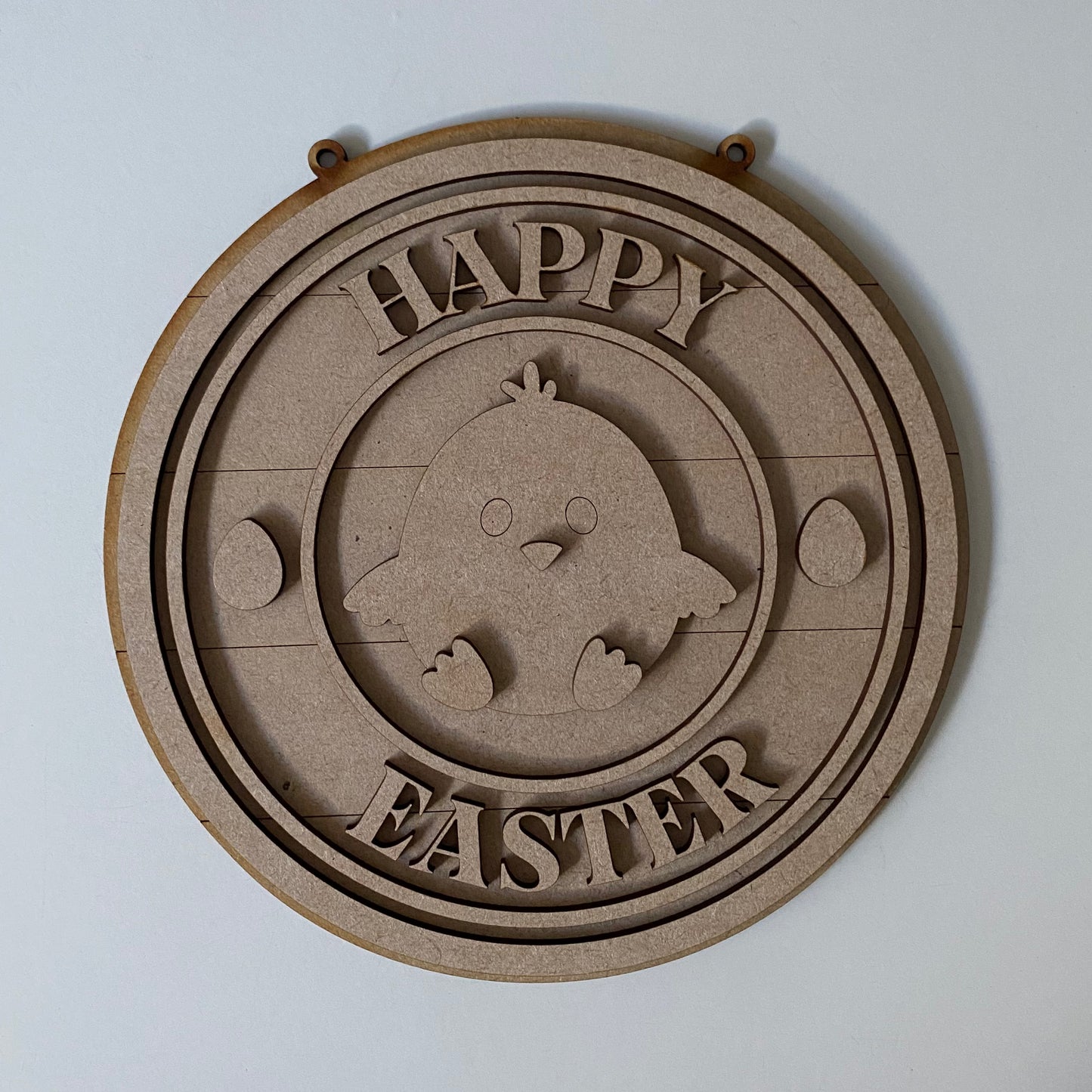 20cm Happy Easter Chick Round Sign