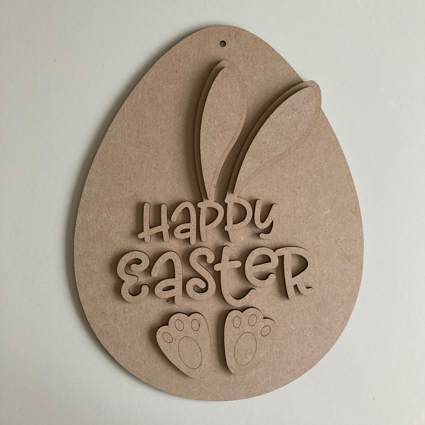 30cm Happy Easter Egg Shaped Sign