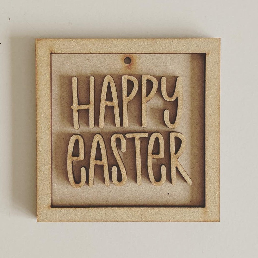 9cm Happy Easter Mini Frame