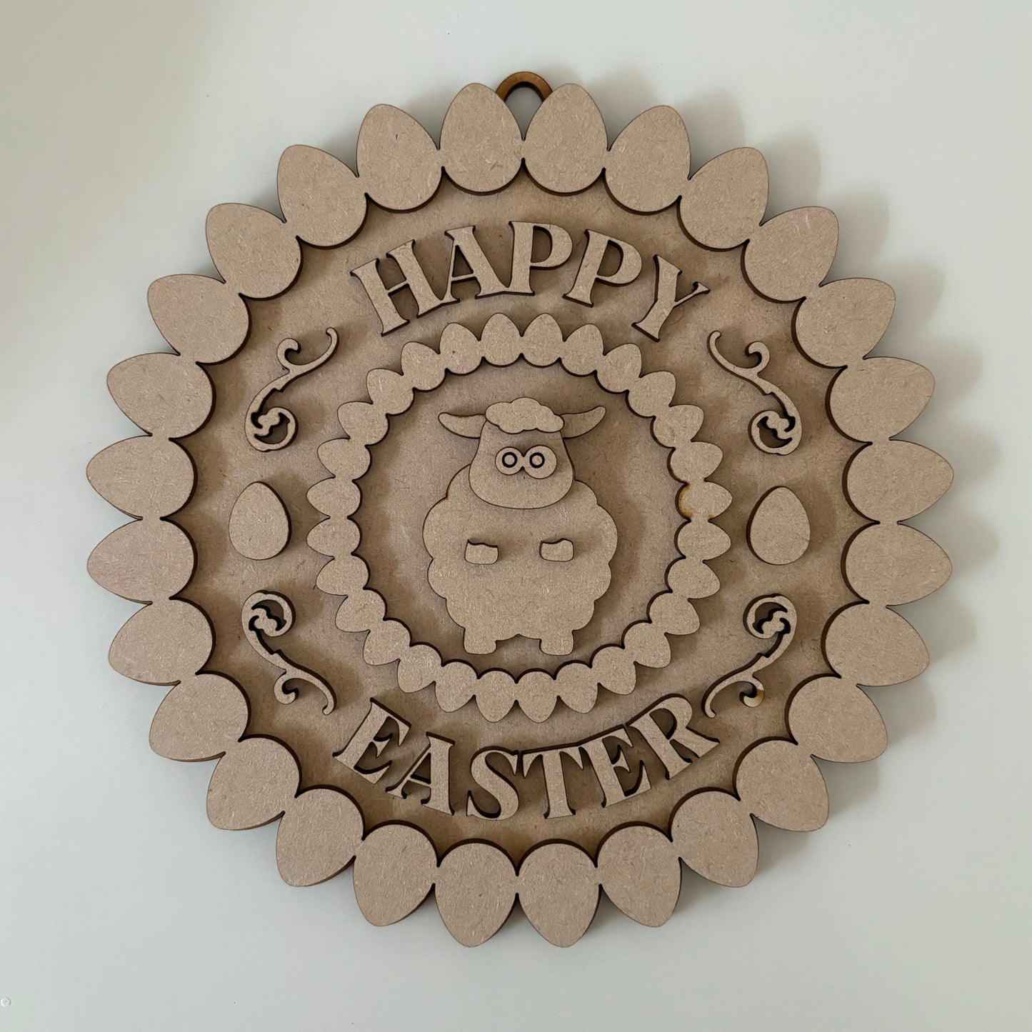 20cm Happy Easter Egg Border - Sheep Sign