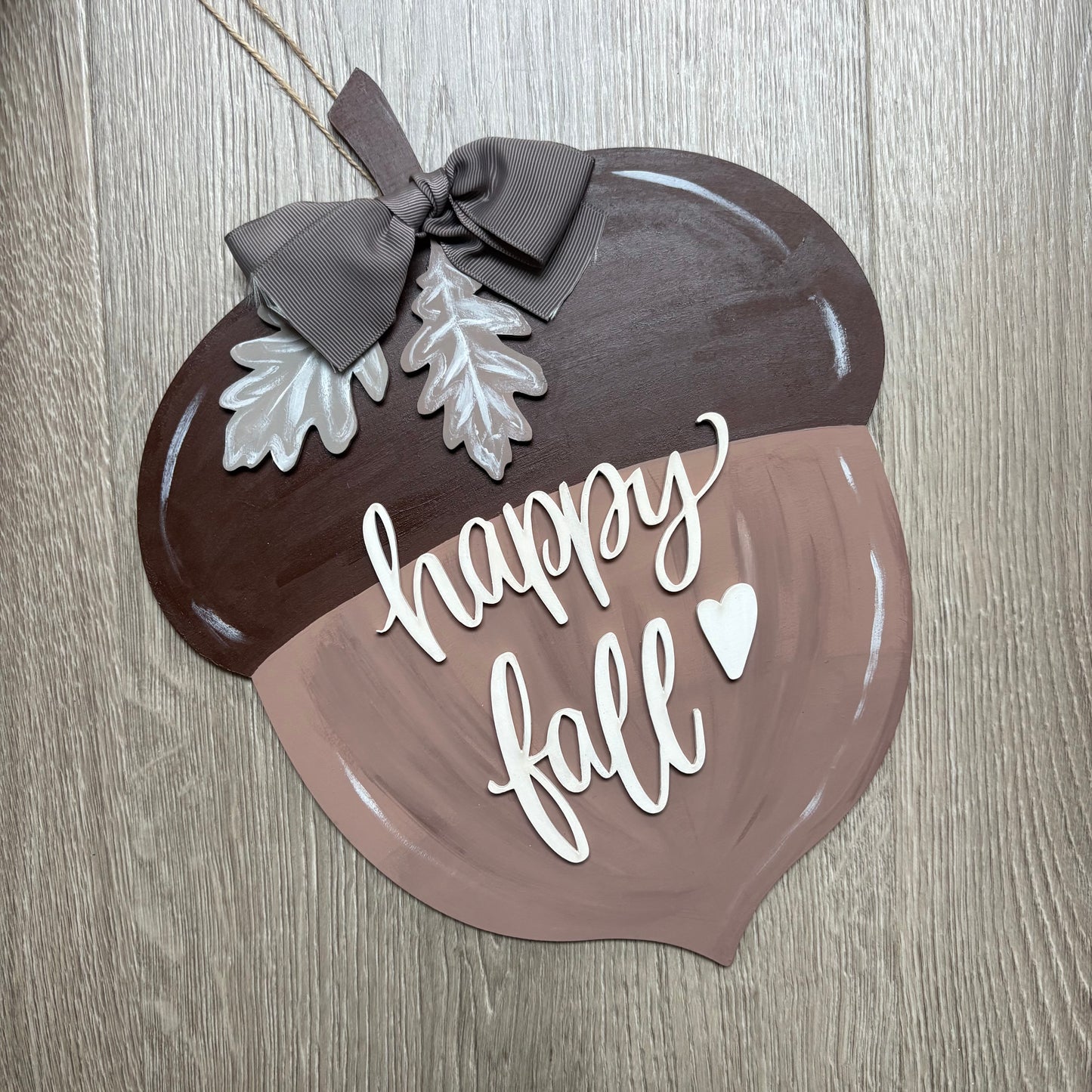 30m Happy Fall Acorn Sign
