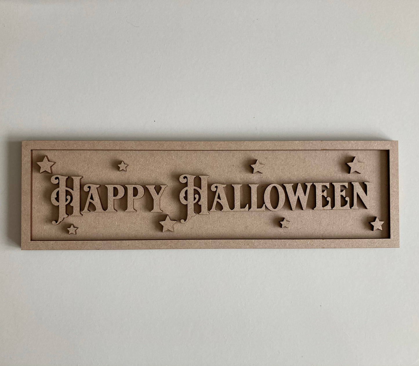 30cm Happy Halloween Rectangle Sign
