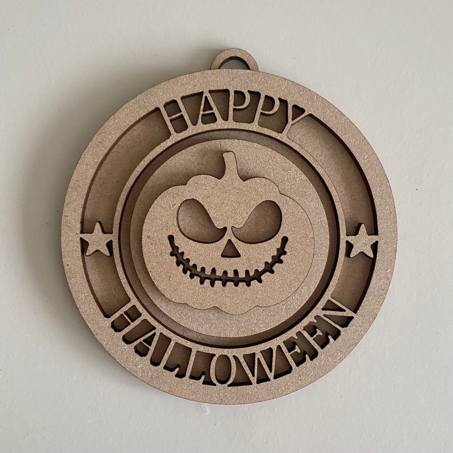 10cm Happy Halloween Pumpkin Bauble