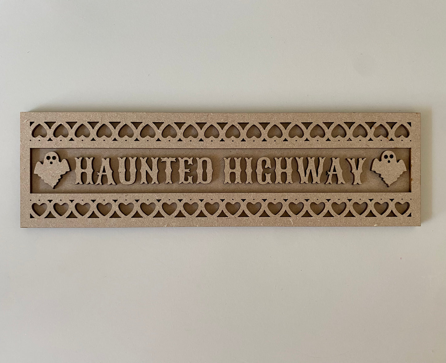 30cm Haunted Highway Street Sign