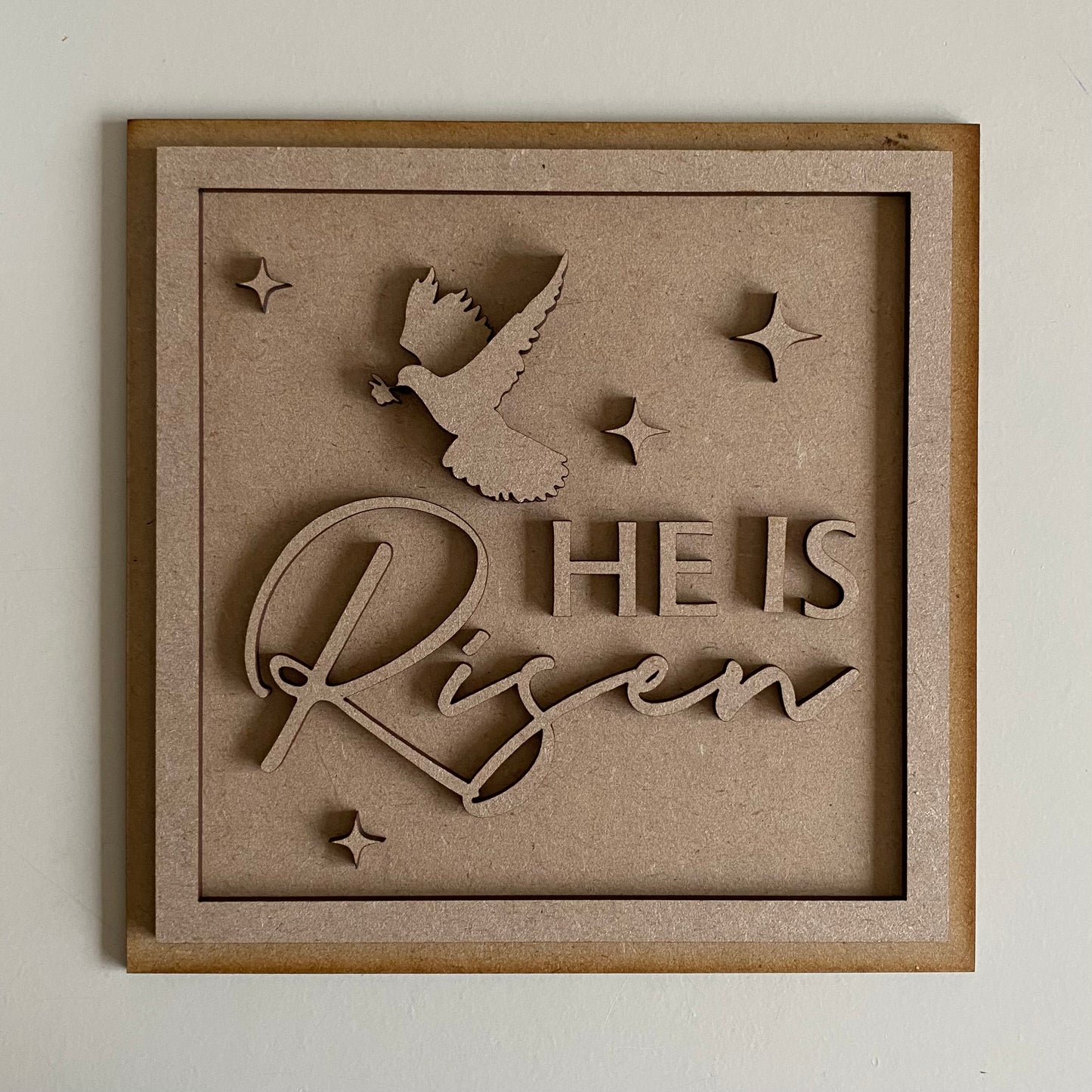 19cm He Is Risen Sign
