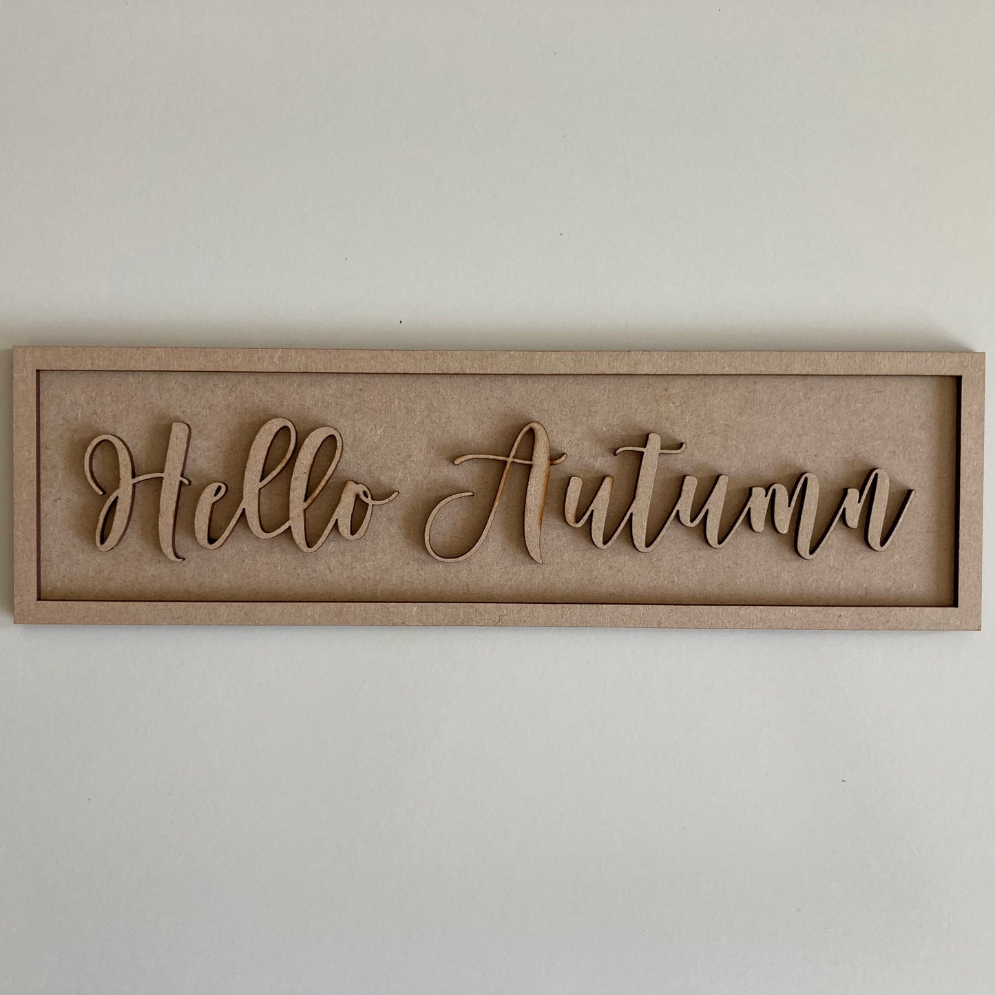 30cm Hello Autumn Rectangle Sign
