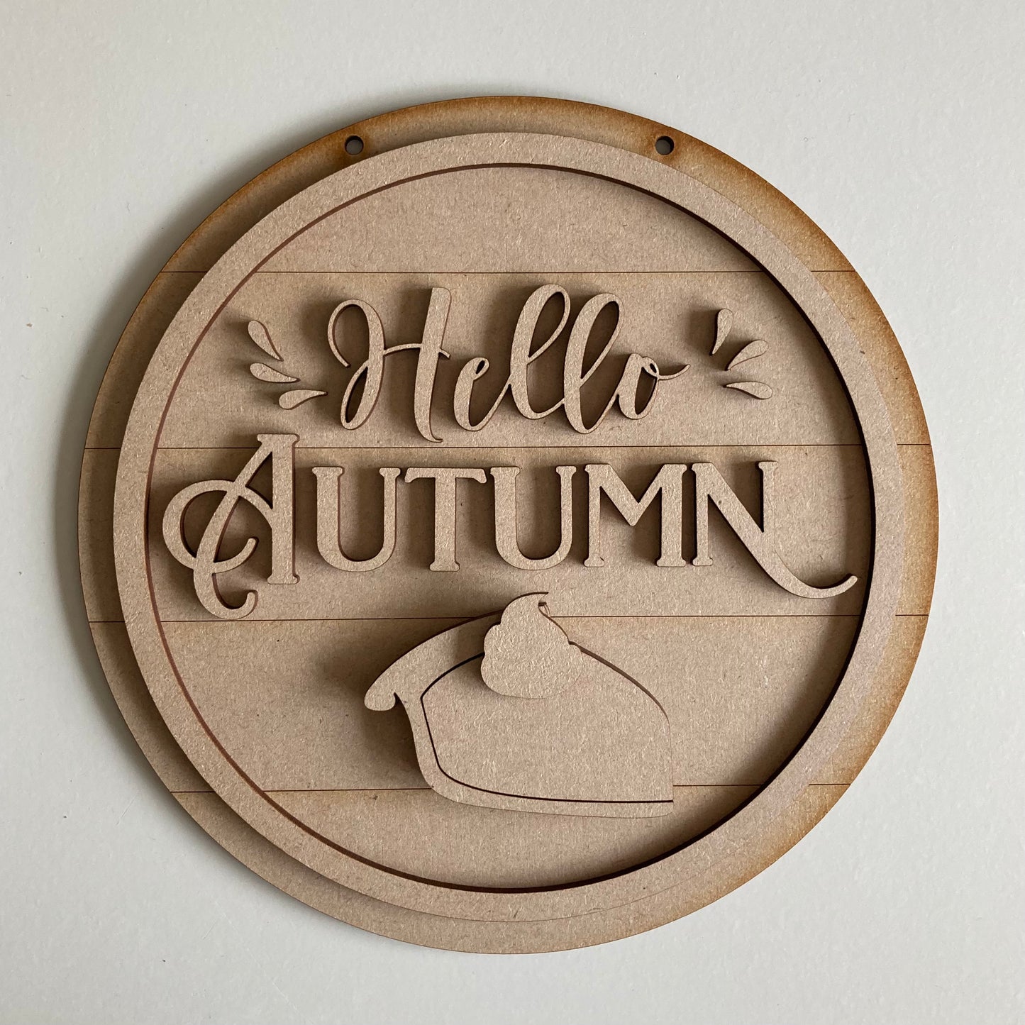 20cm Hello Autumn Sign