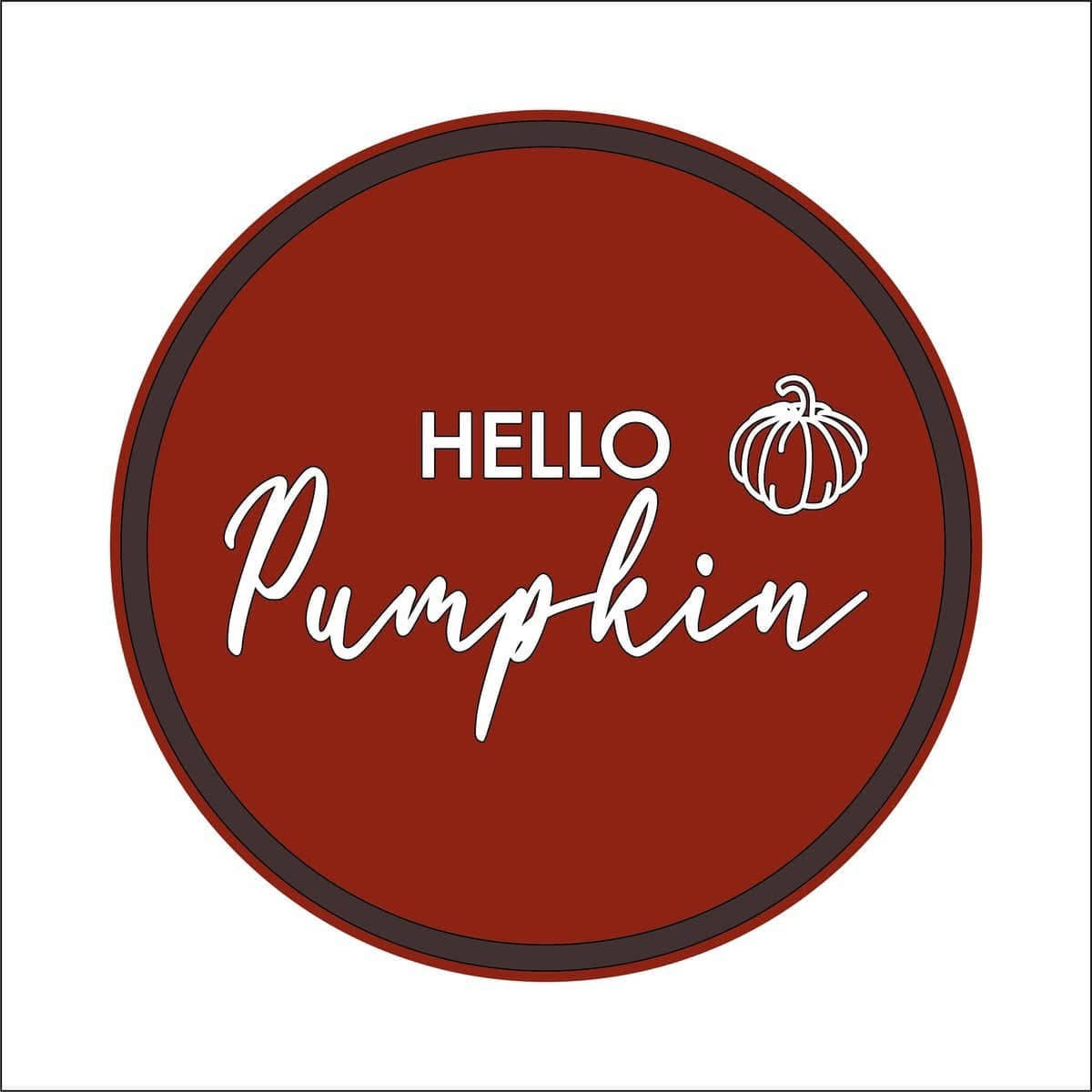 20cm Hello Pumpkin Sign