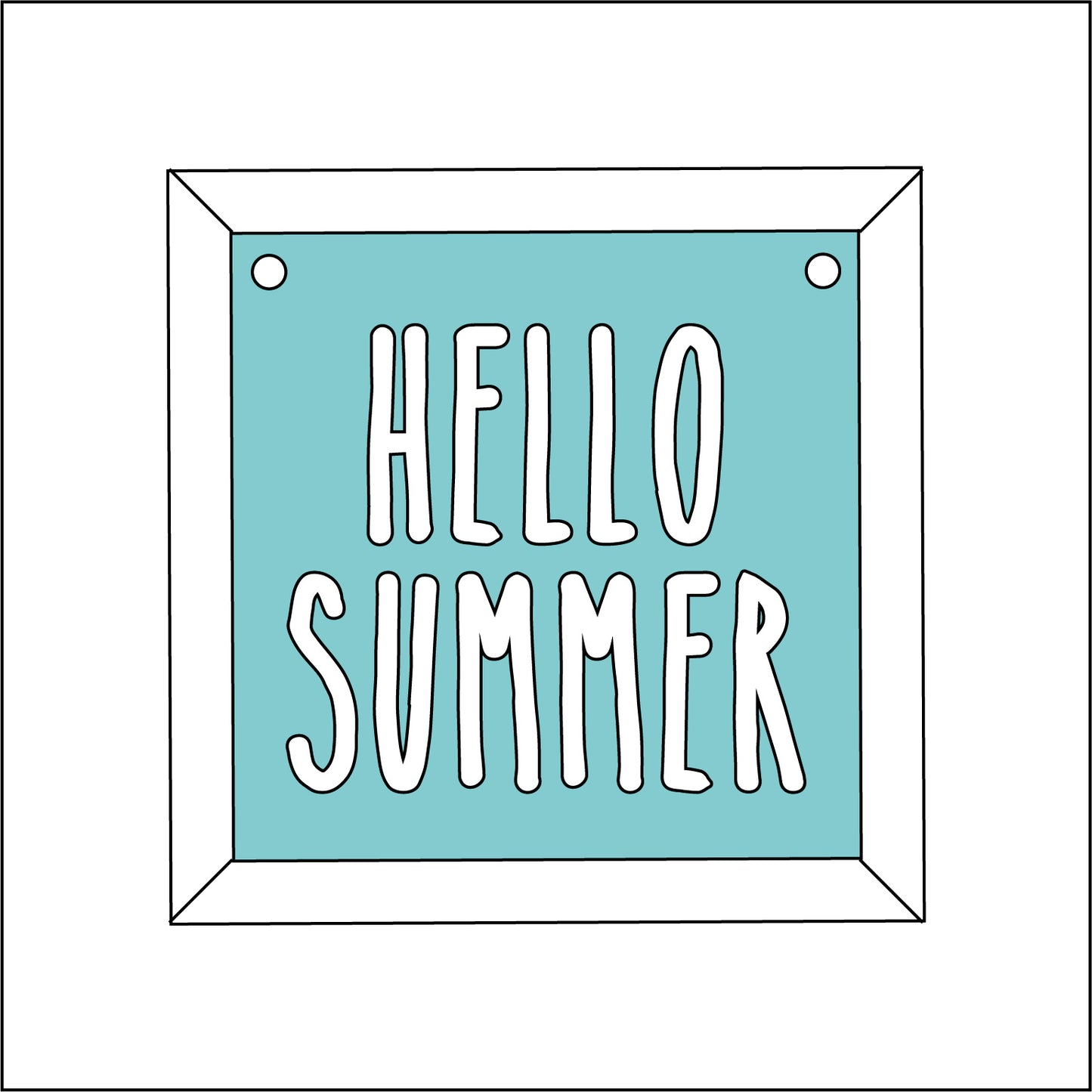 9cm Hello Summer Mini Frame