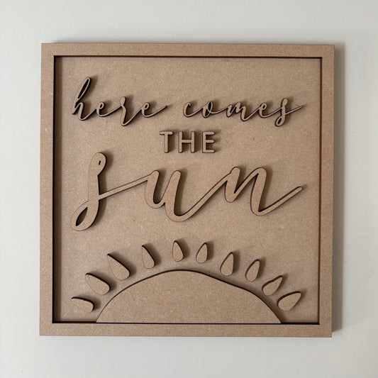 19cm Here Comes The Sun Sign