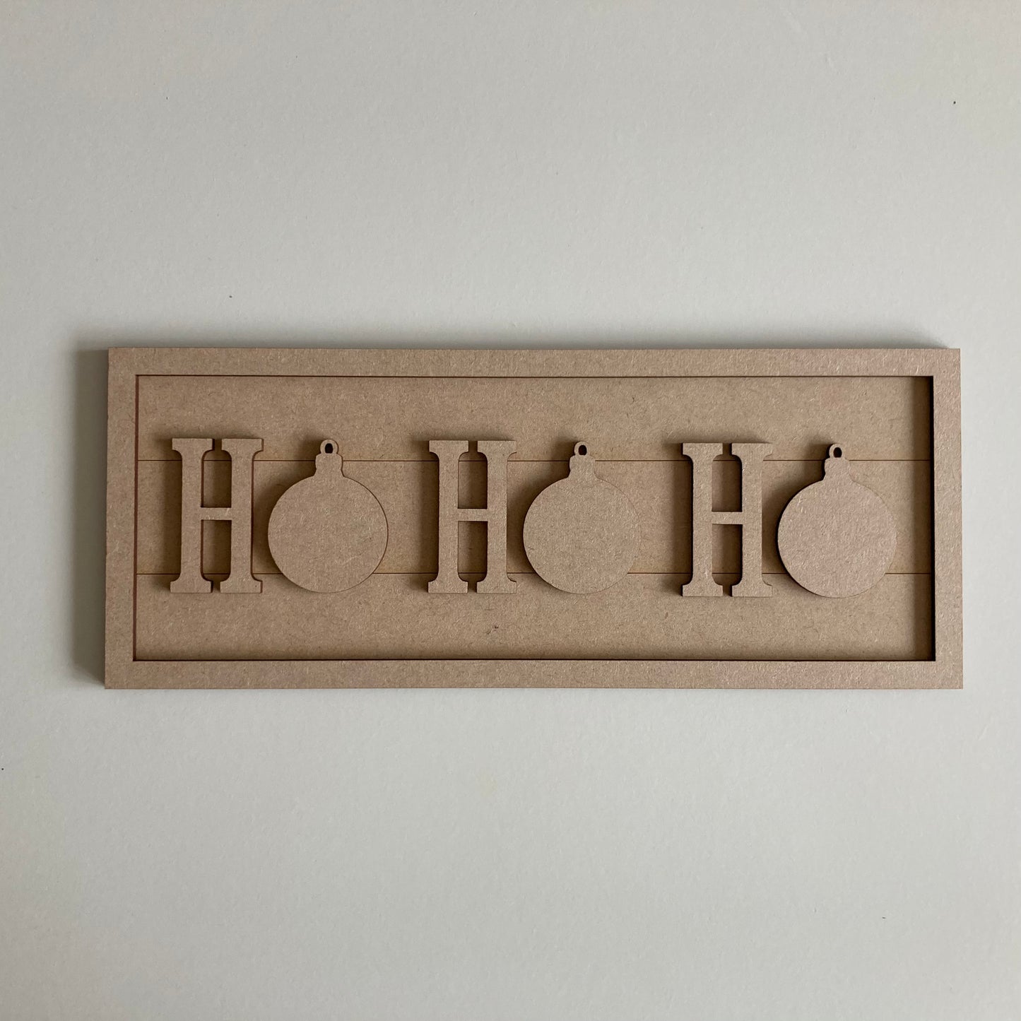 30cm Ho Ho Ho Rectangle Sign