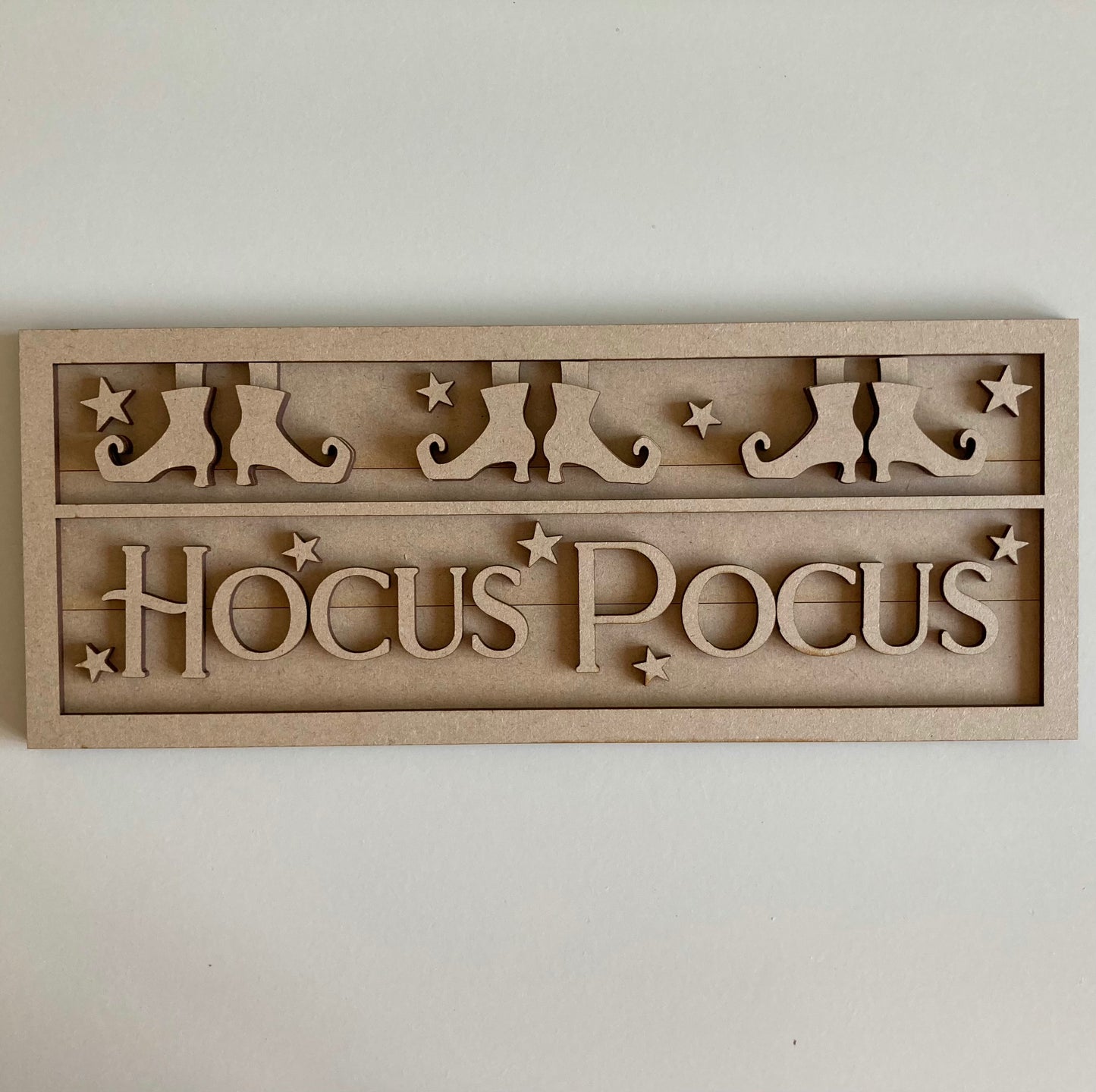 30cm Hocus Pocus Witches Legs Rectangle Sign