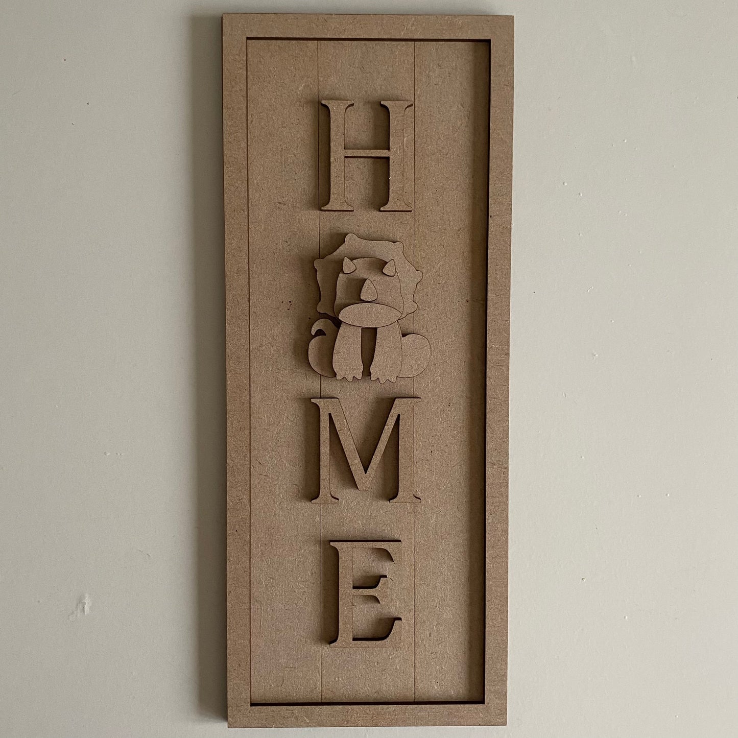 30cm Home - Dinosaur Sign