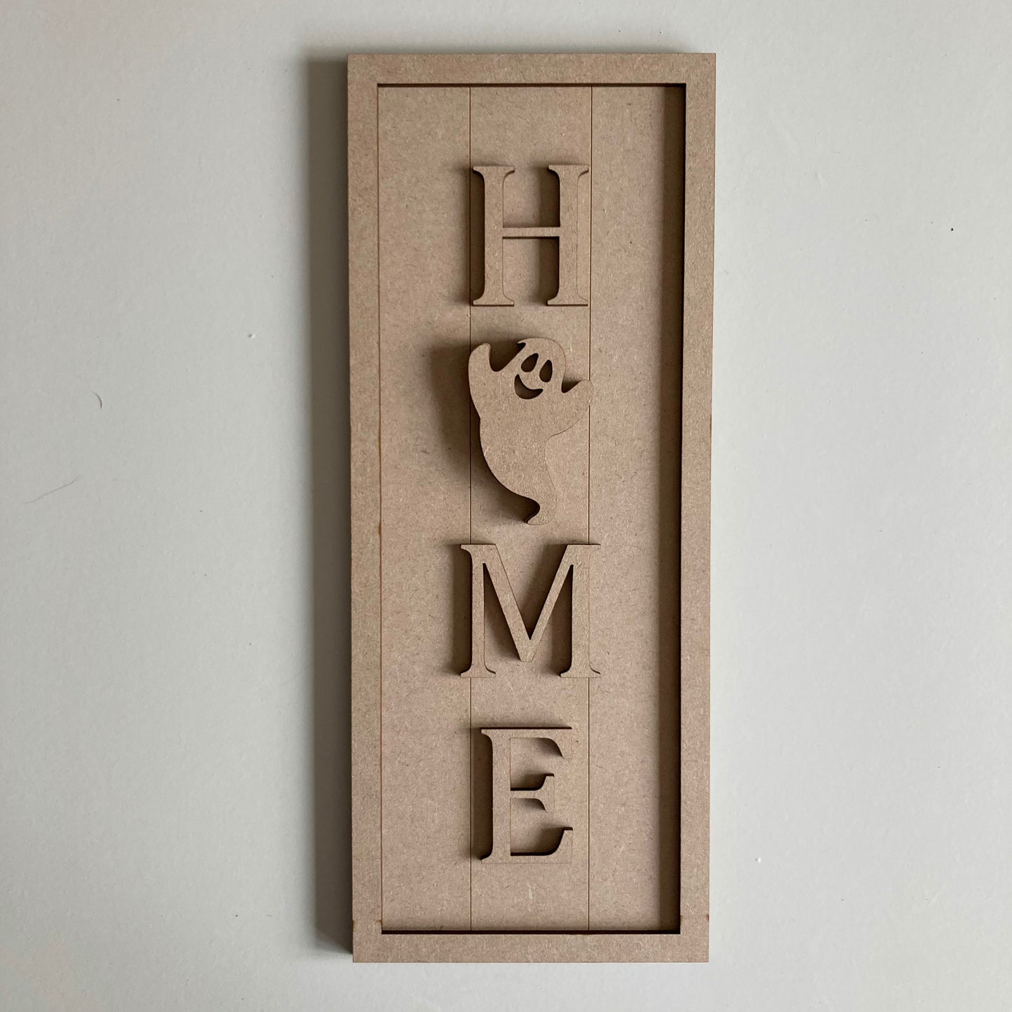 30cm Home - Ghost Rectangle Sign
