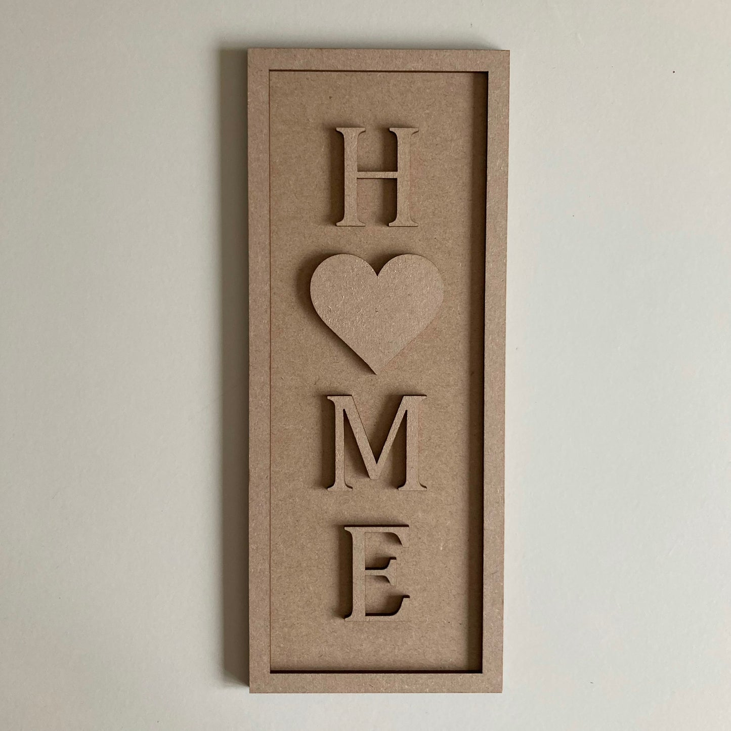 30cm Home - Heart Rectangle Sign