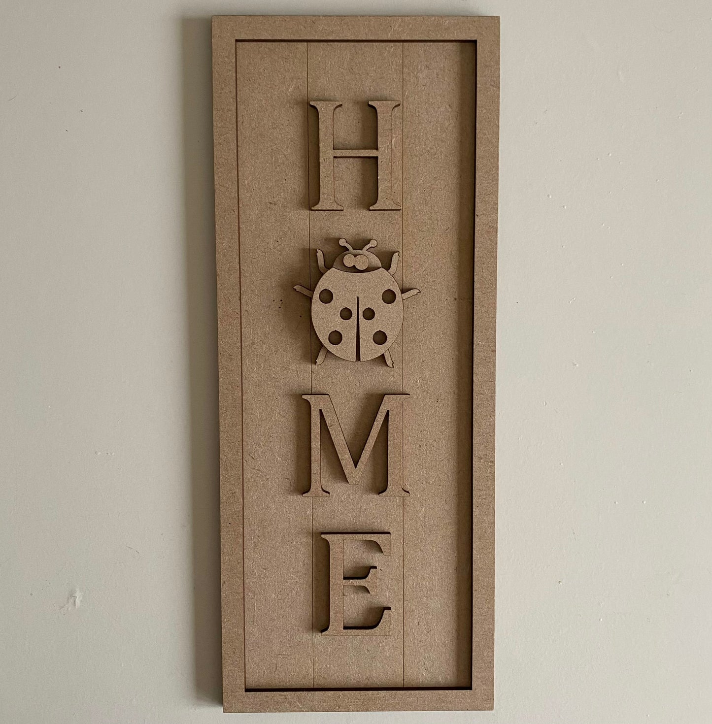 30cm Home - Ladybird Sign