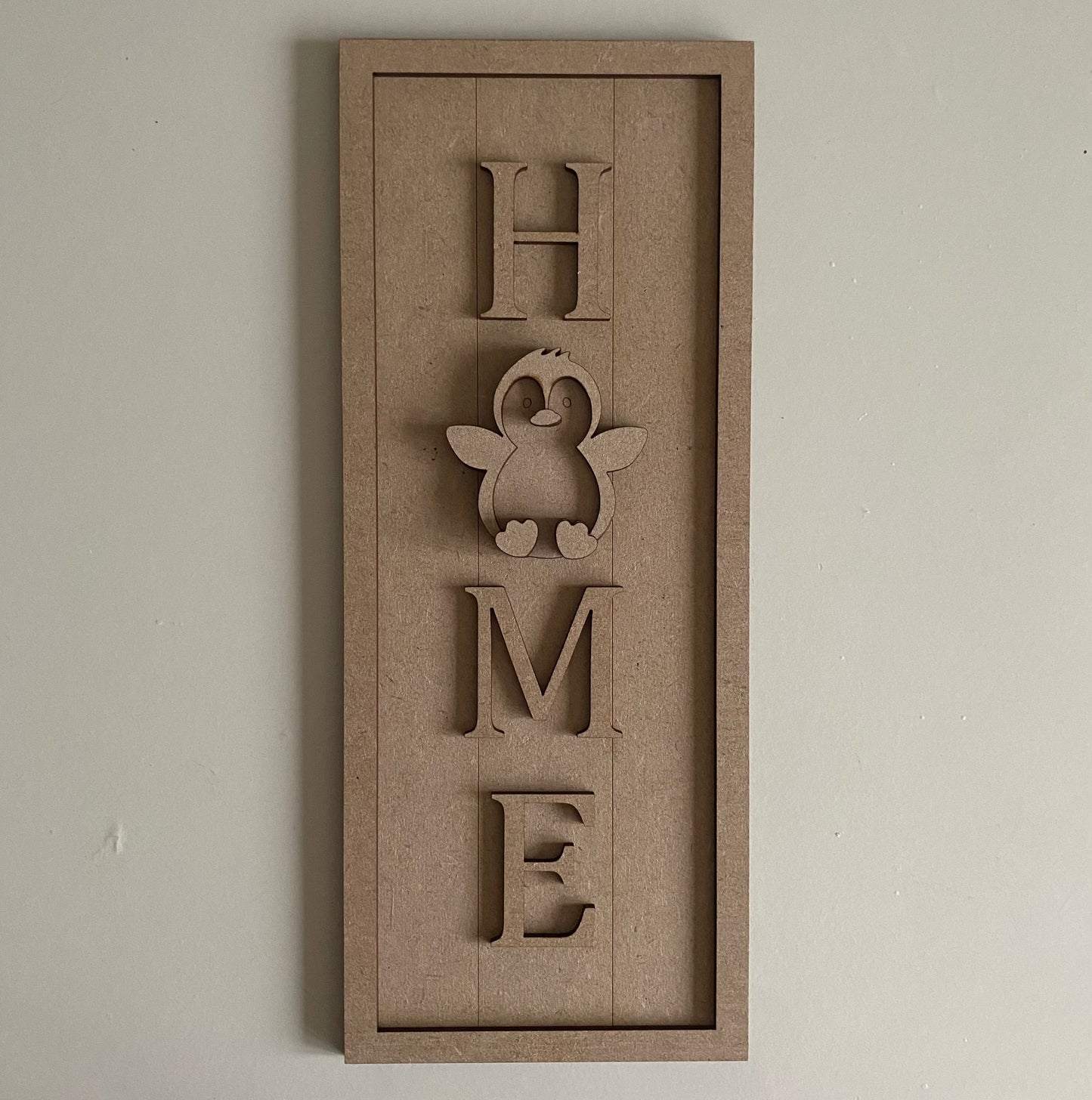 30cm Home - Penguin Sign