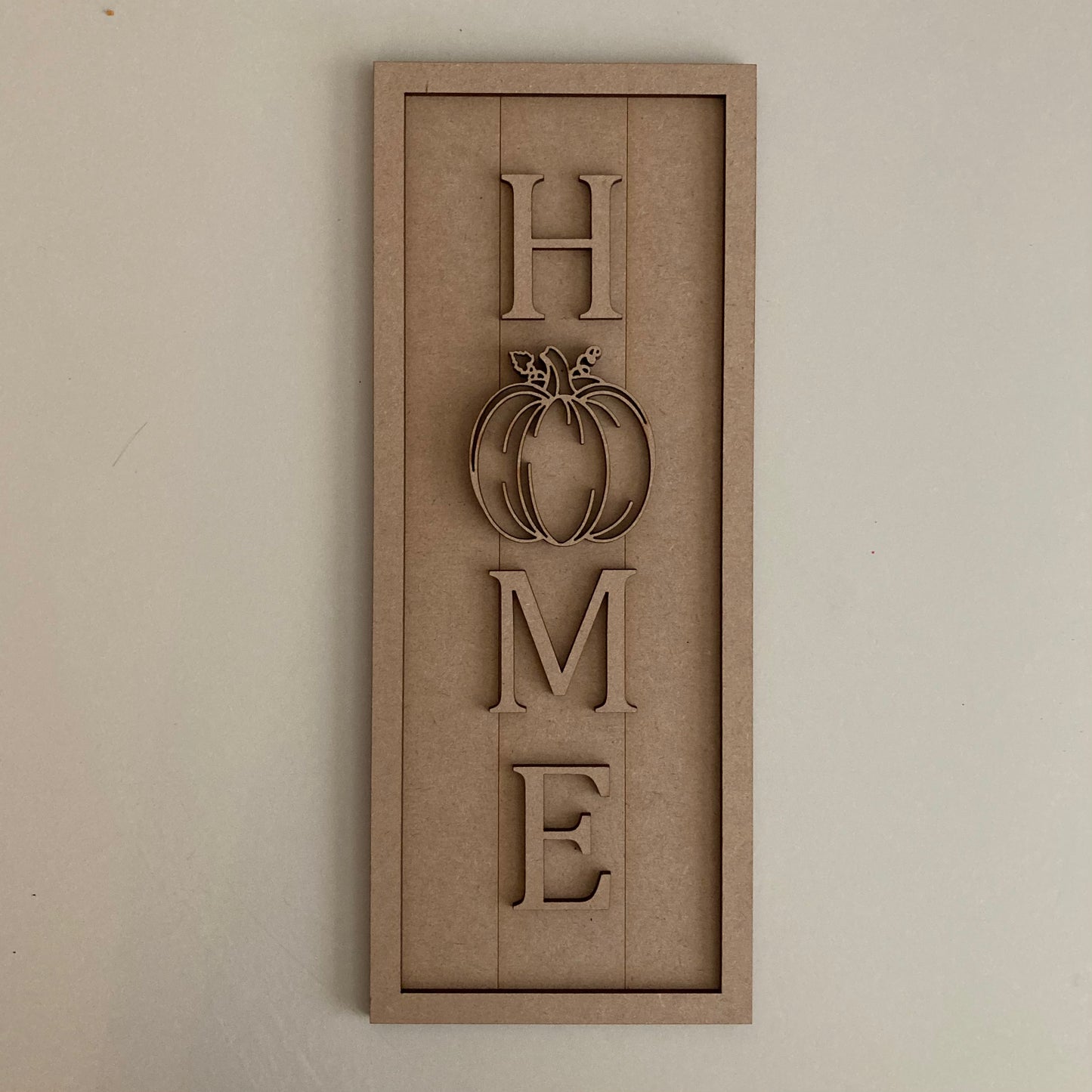 30cm Home Pumpkin Rectangle Sign