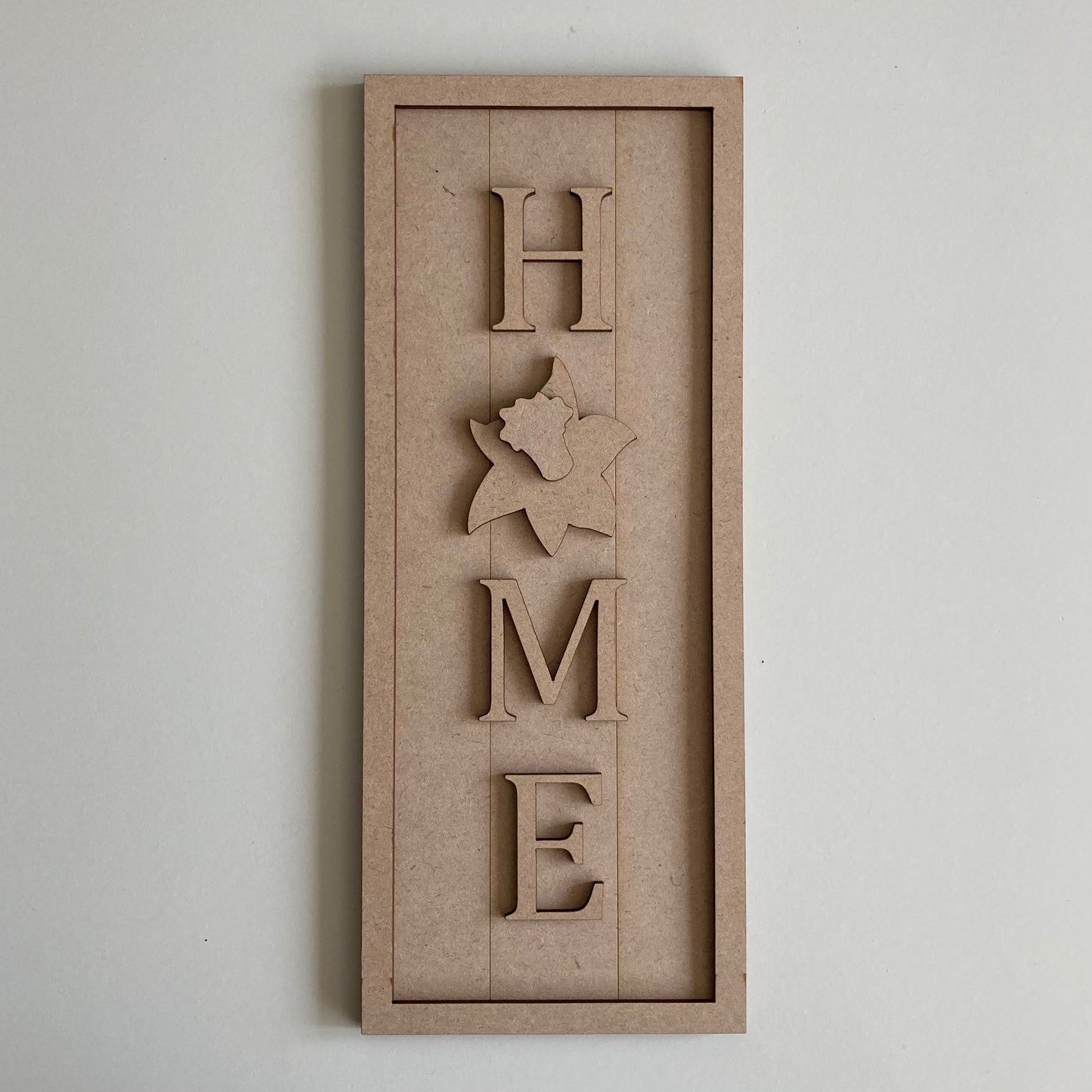30cm Home - Daffodil Rectangle Sign
