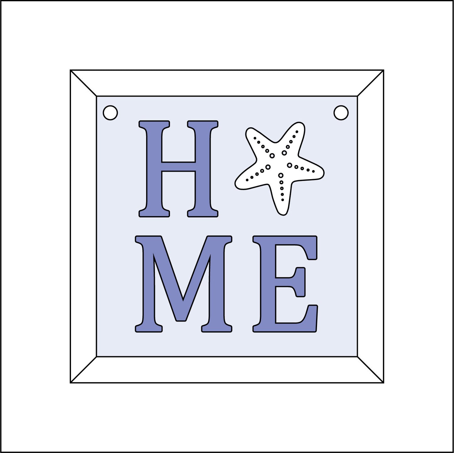 9cm Home Starfish Mini Frame