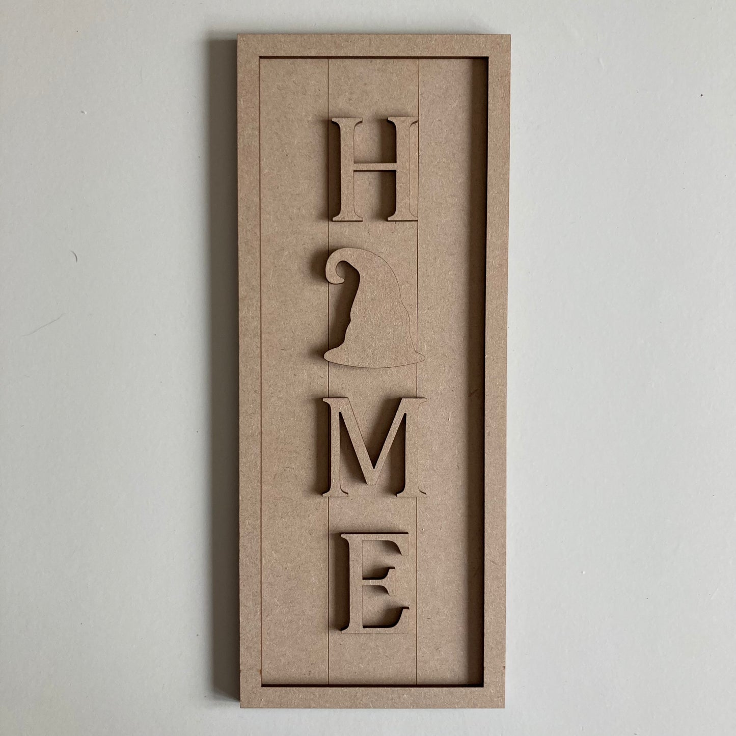 30cm Home - Witches Hat Rectangle Sign