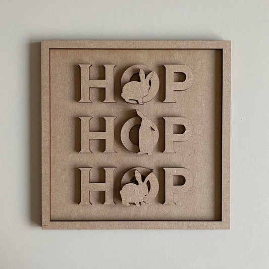 19cm Hop Hop Hop Sign