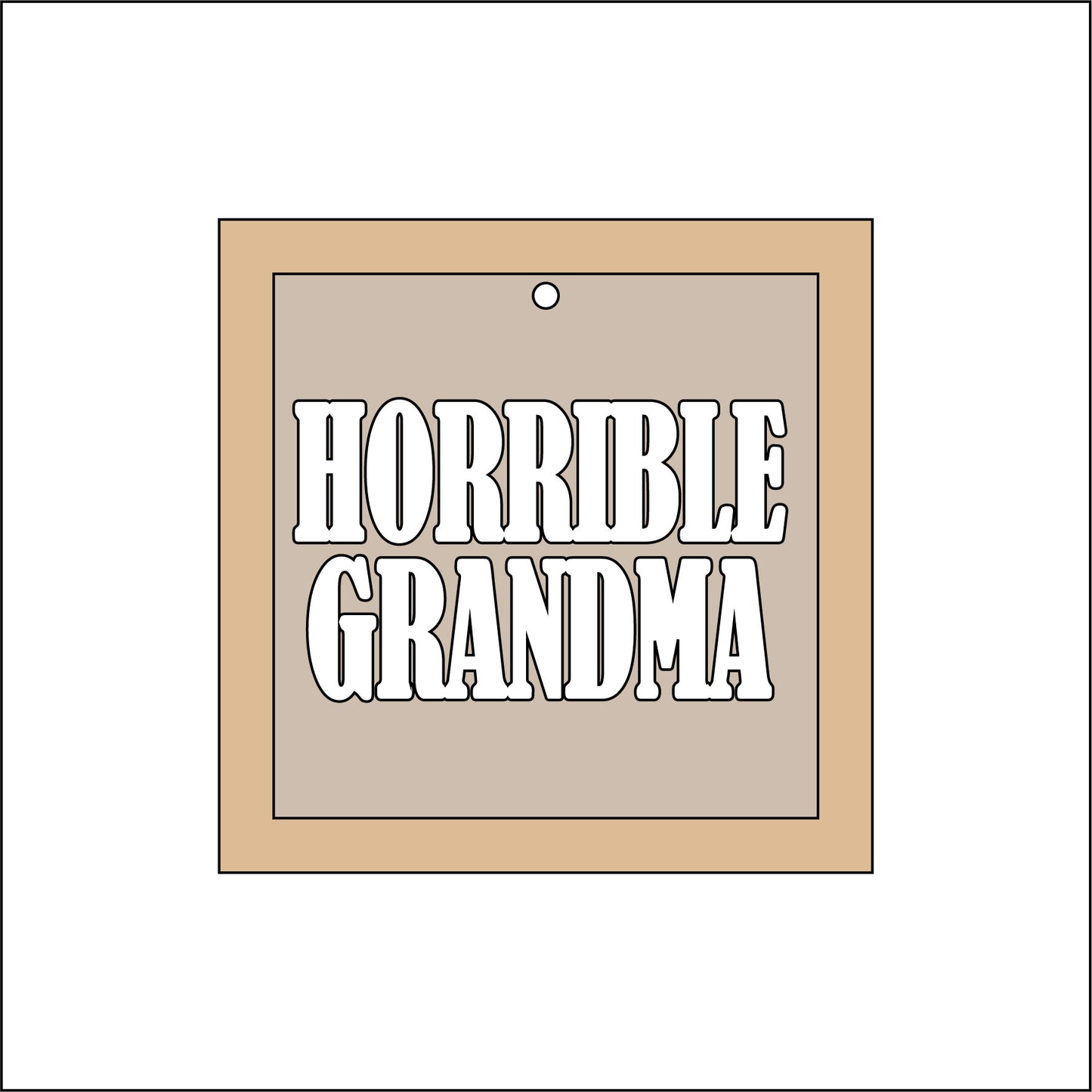 9cm Horrible Grandma Mini Frame