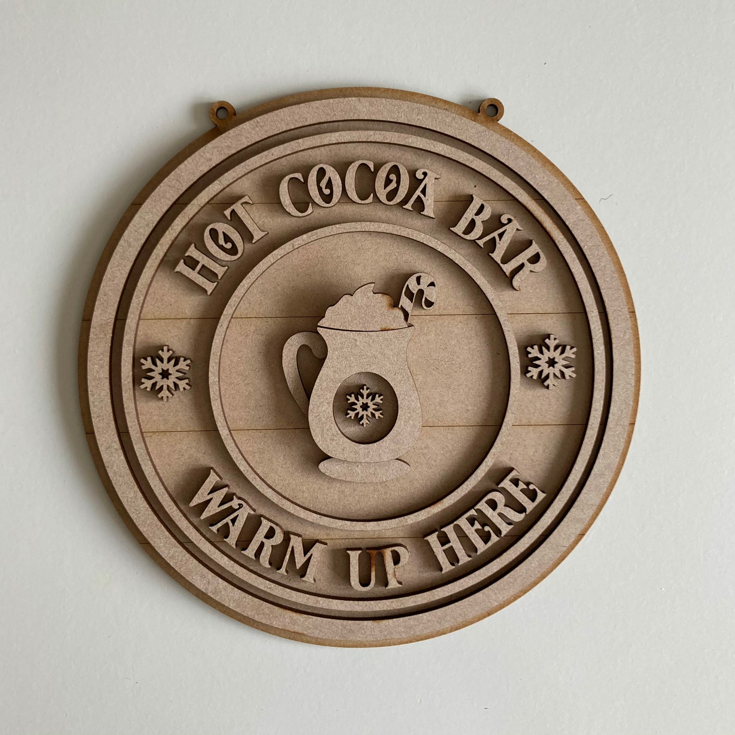20cm Hot Cocoa Bar Sign