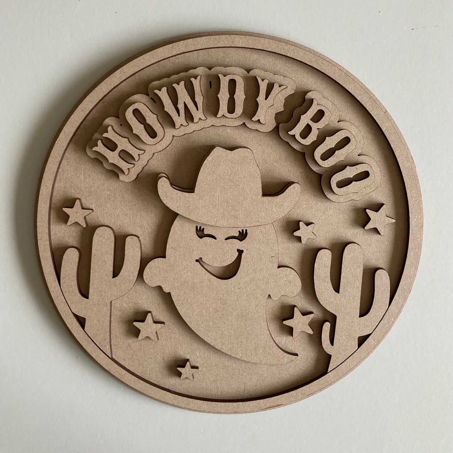 20cm Howdy Boo Sign
