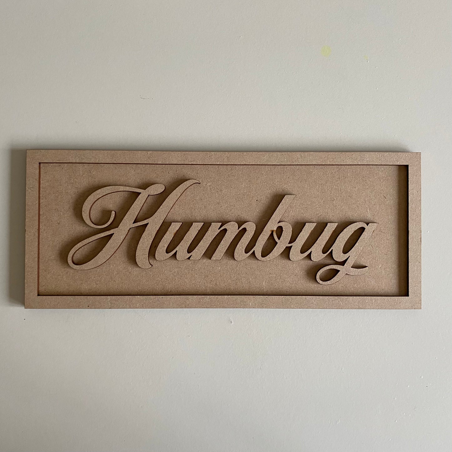 30cm Humbug Rectangle Sign