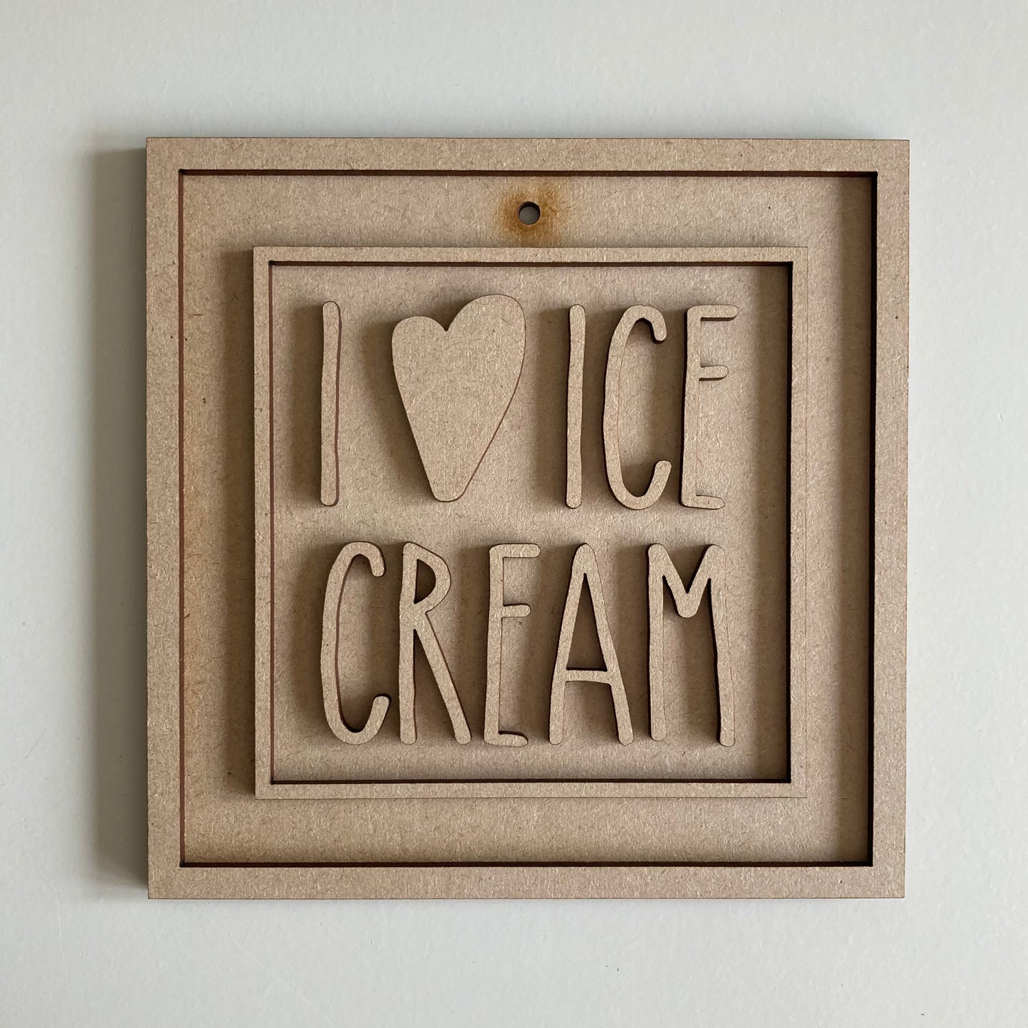 15cm I Love Ice Cream Sign