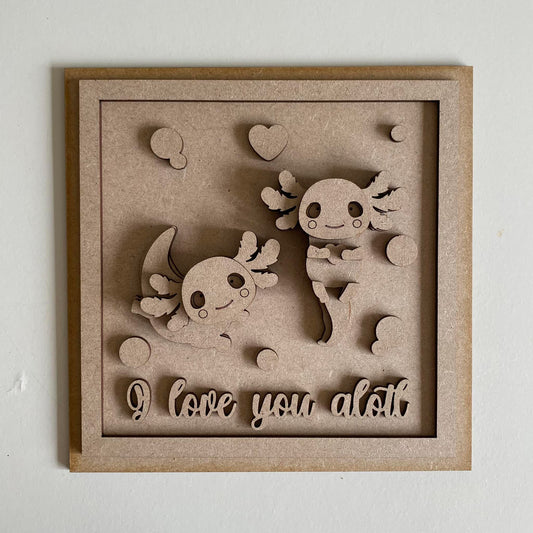 19cm I Love You Alotl Sign