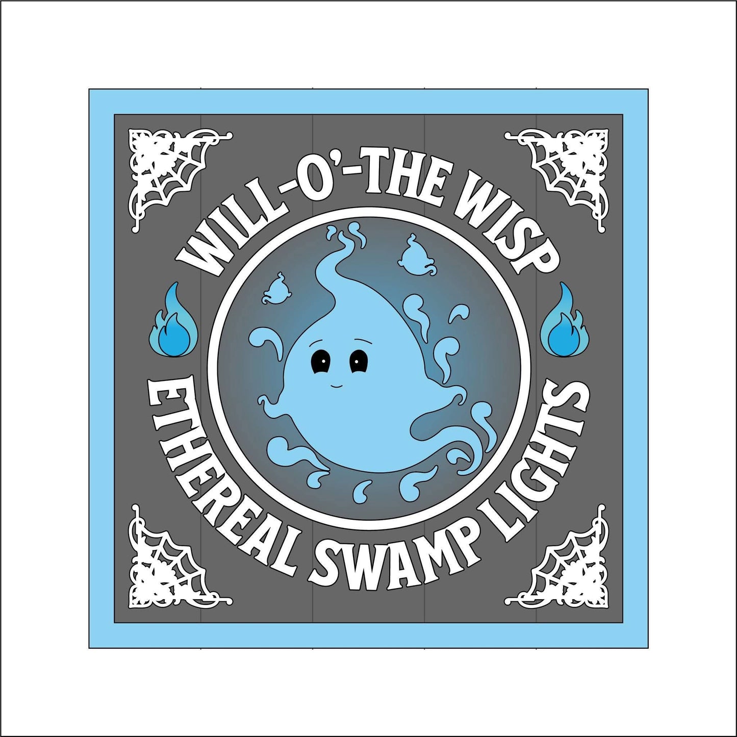 19cm Will-O’-The-Wisp Sign