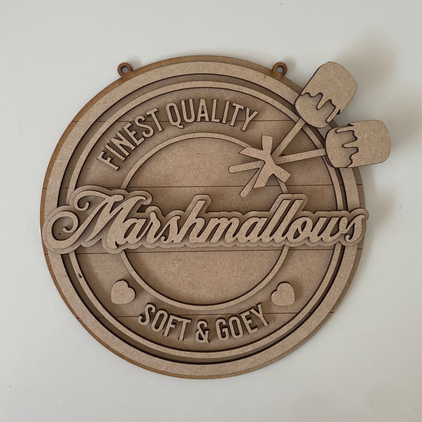 20cm Marshmallows Sign