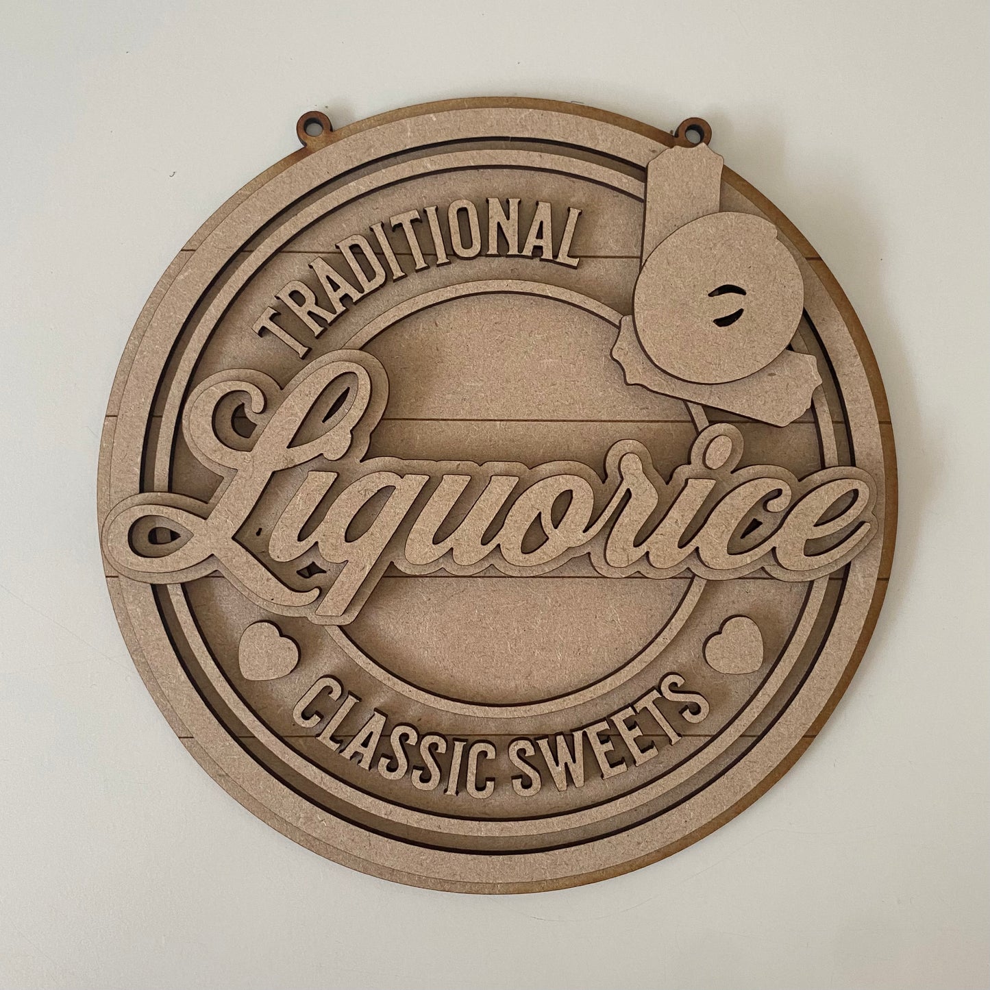 20cm Liquorice Sign