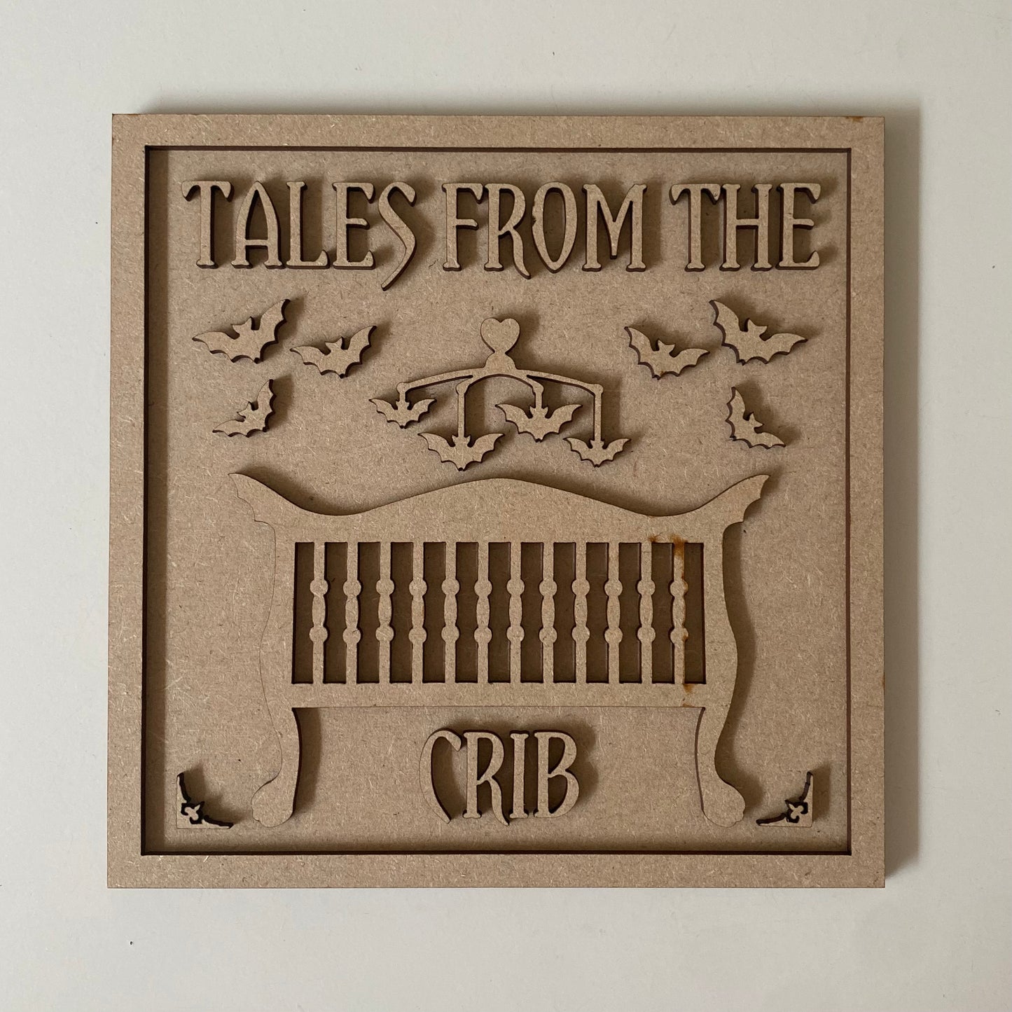 19cm tales From The Crib Sign