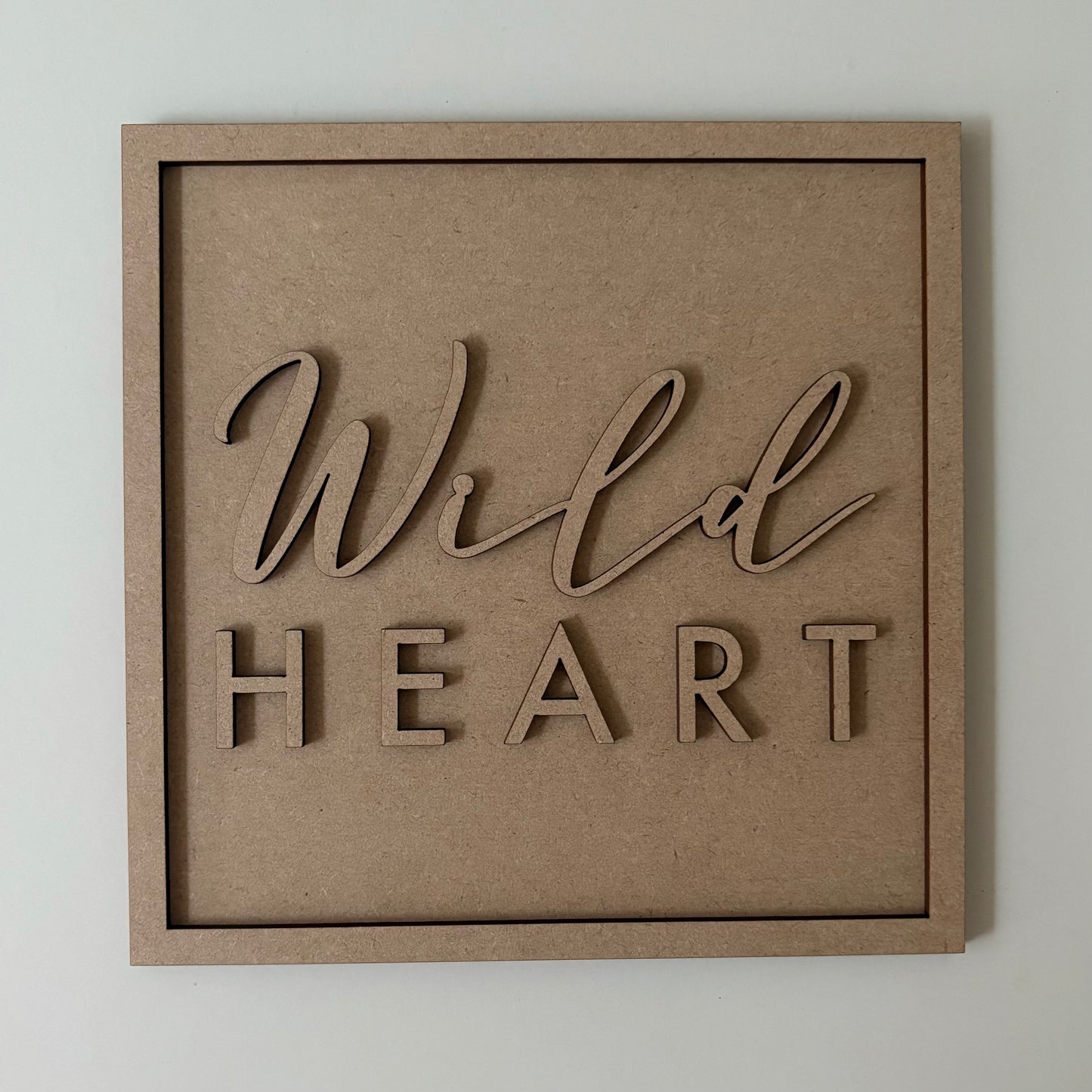 19cm Wild Heart Sign