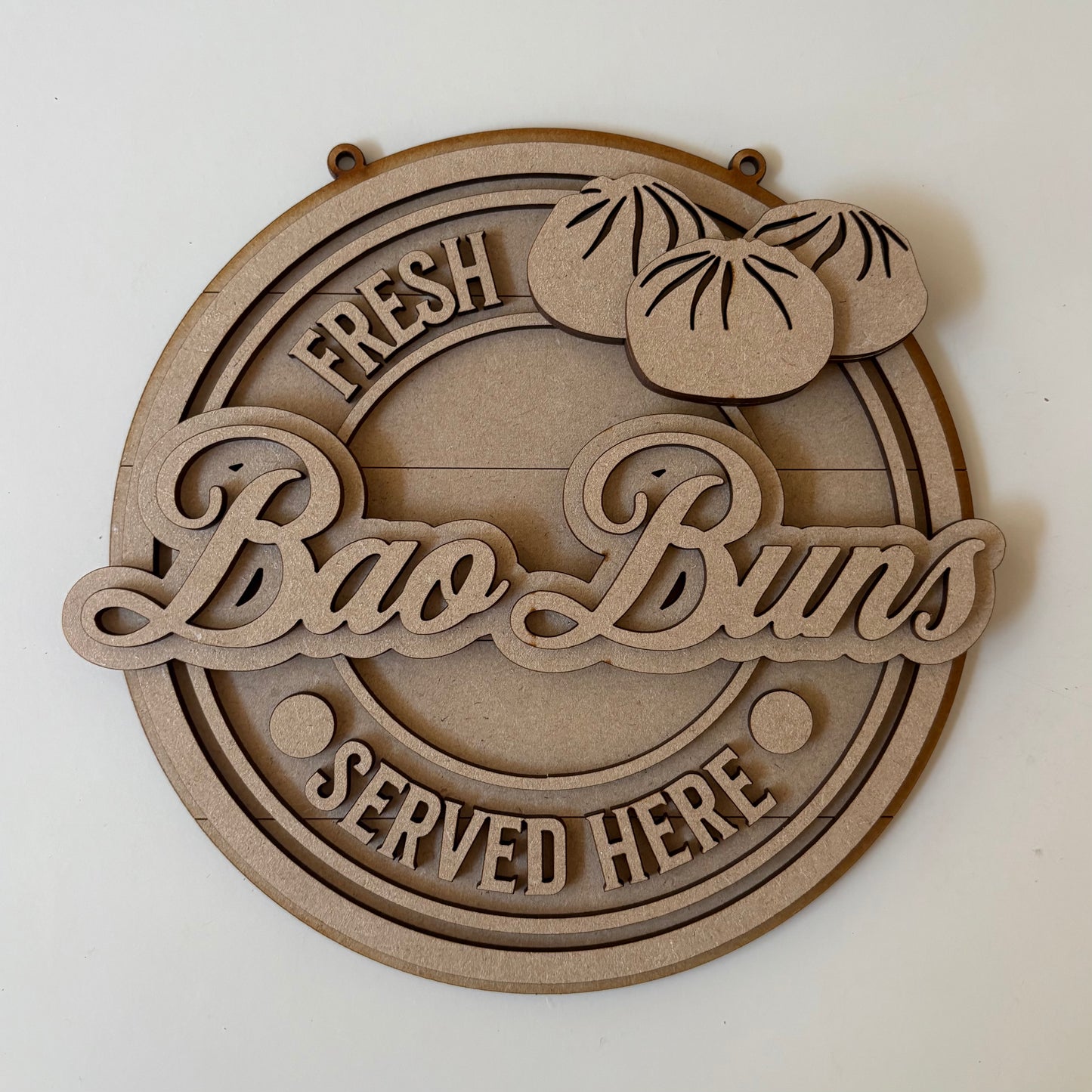 20cm Bao Buns Sign